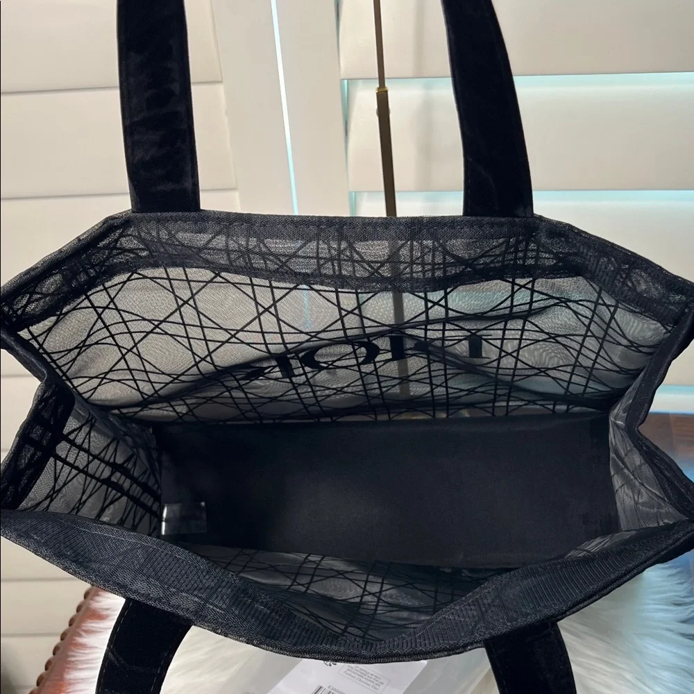 Dior Limited Edition Beauty Black Mesh Tote Bag NWOT - Picture 7 of 17